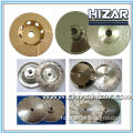 Vacuum brazed electroplated grinding disc